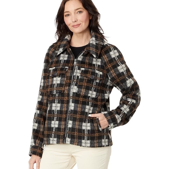 Avec Les Filles Checkered Coat Size L - Picture 1 of 6